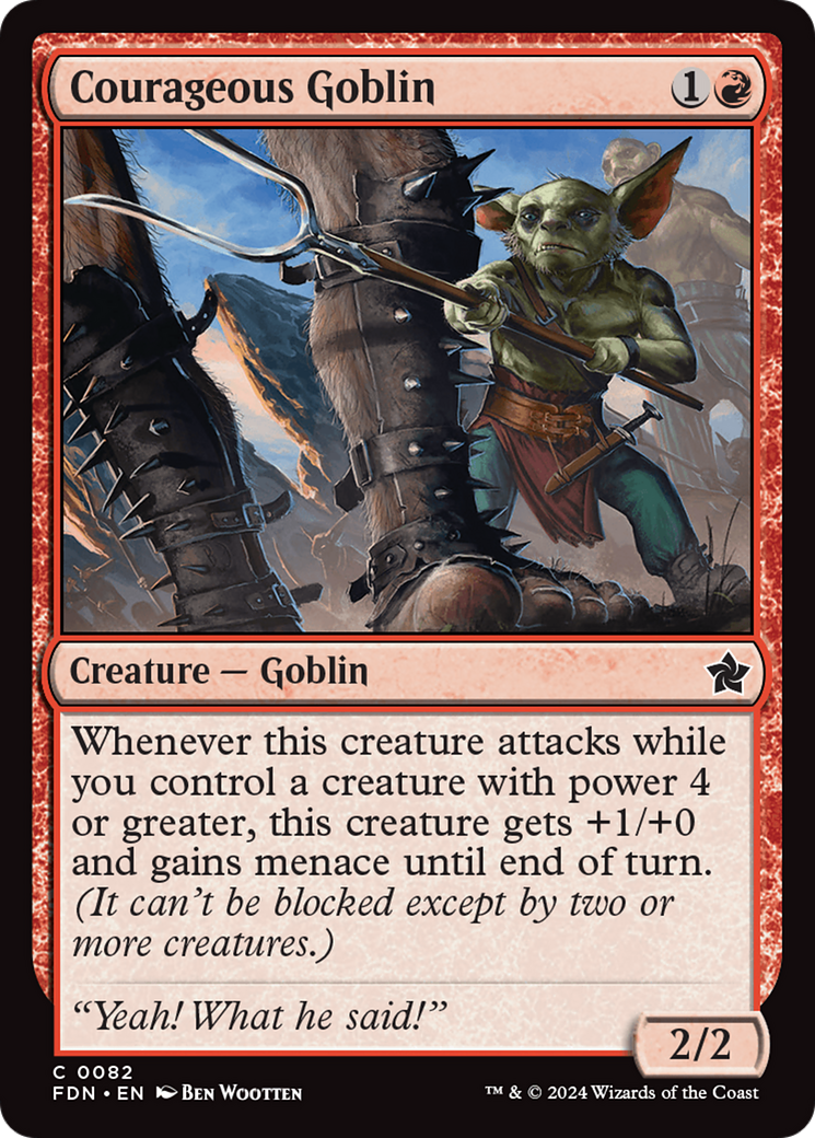 Courageous Goblin [Foundations] | Lots Moore NSW