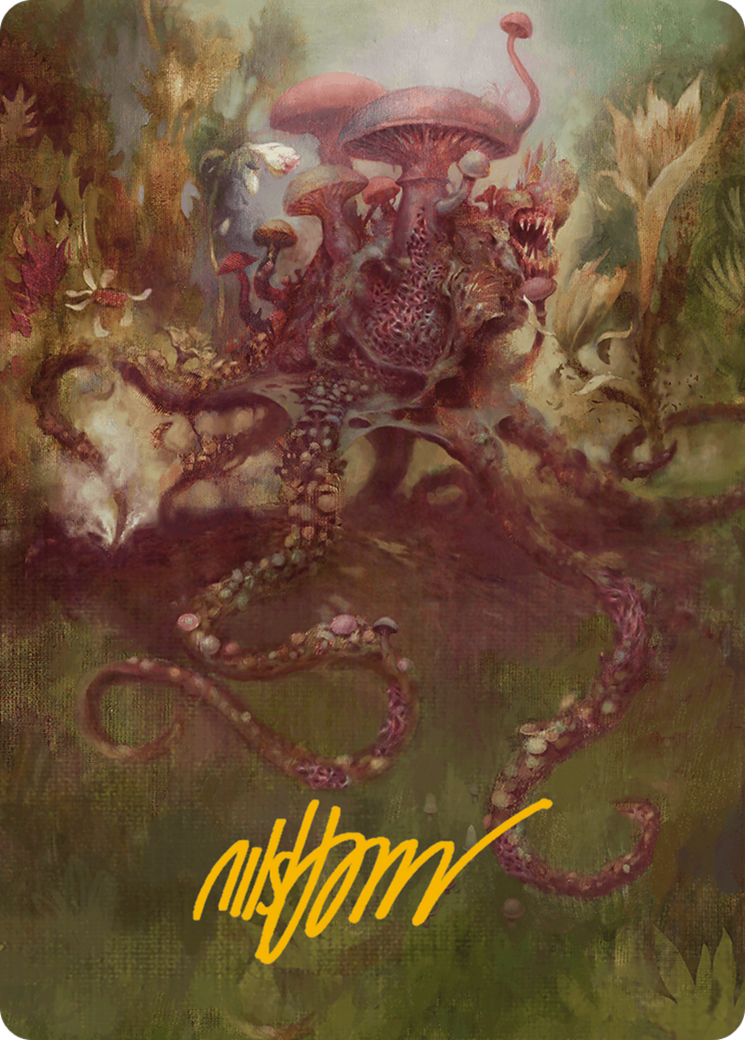 Sowing Mycospawn Art Card (Gold-Stamped Signature) [Modern Horizons 3 Art Series] | Lots Moore NSW