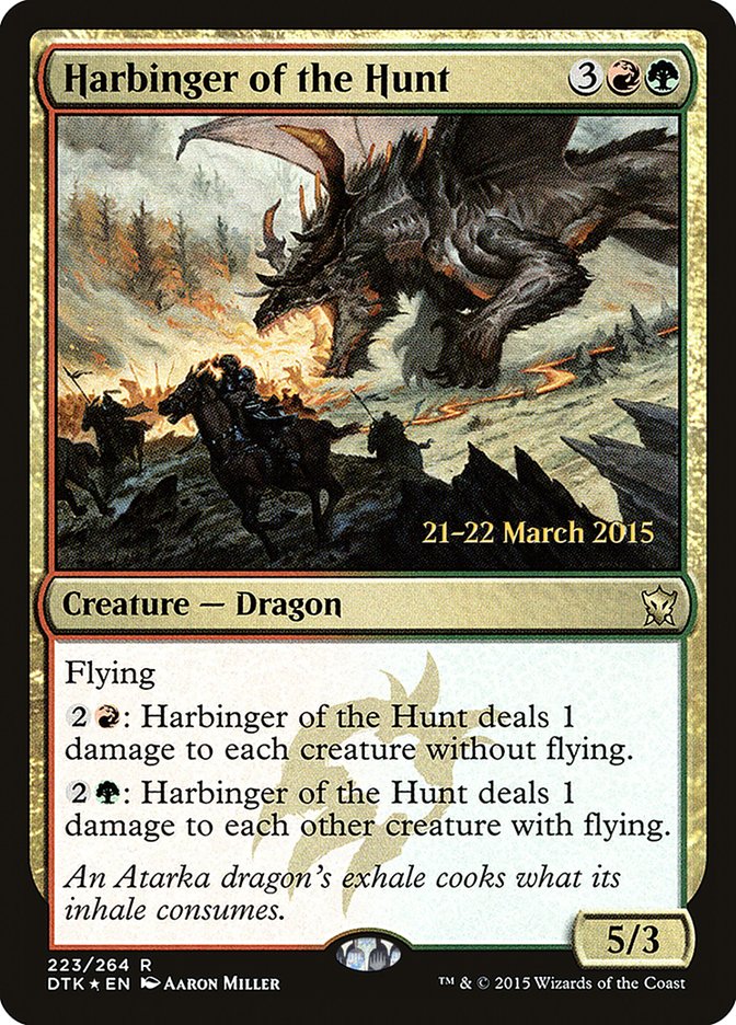 Harbinger of the Hunt [Dragons of Tarkir Prerelease Promos] | Lots Moore NSW