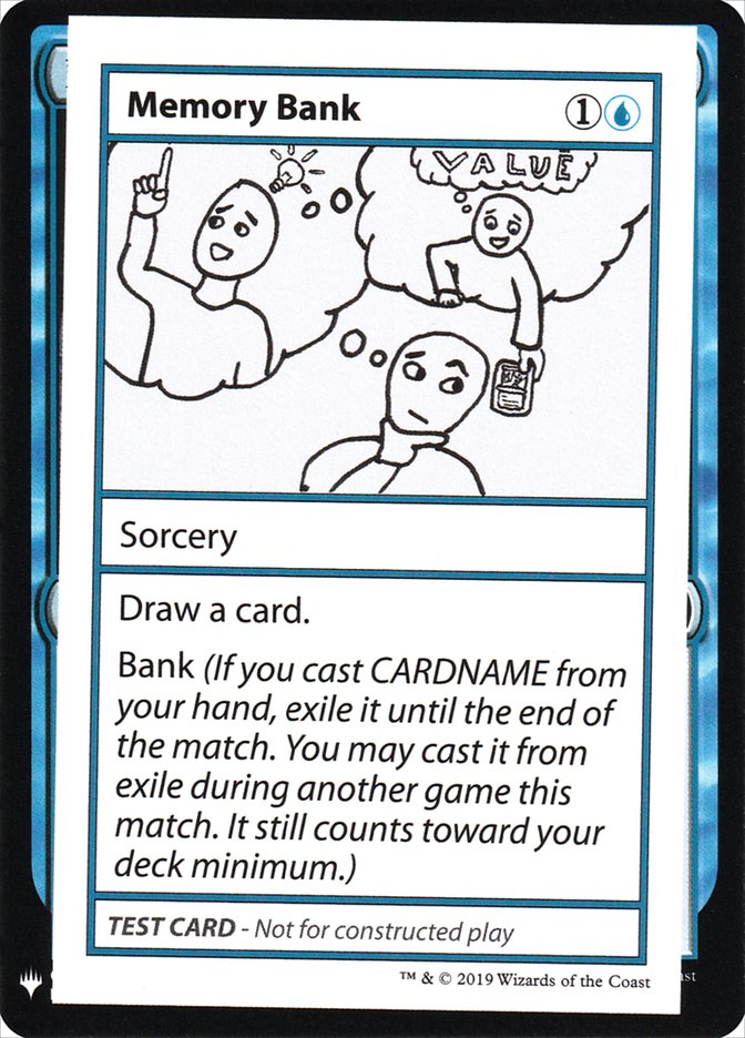 Memory Bank [Mystery Booster Playtest Cards] | Lots Moore NSW