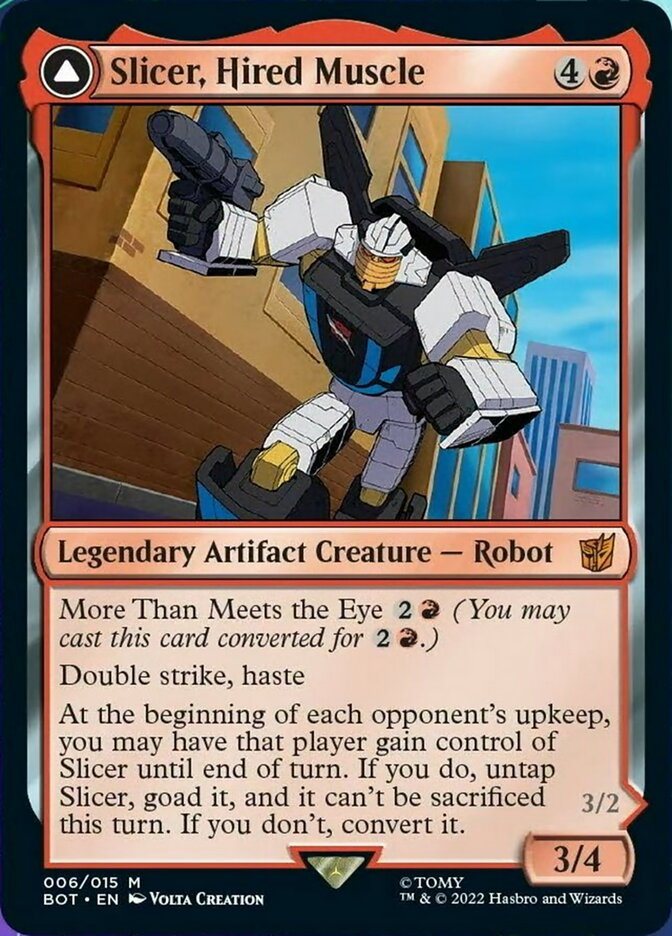 Slicer, Hired Muscle // Slicer, High-Speed Antagonist [Transformers] | Lots Moore NSW