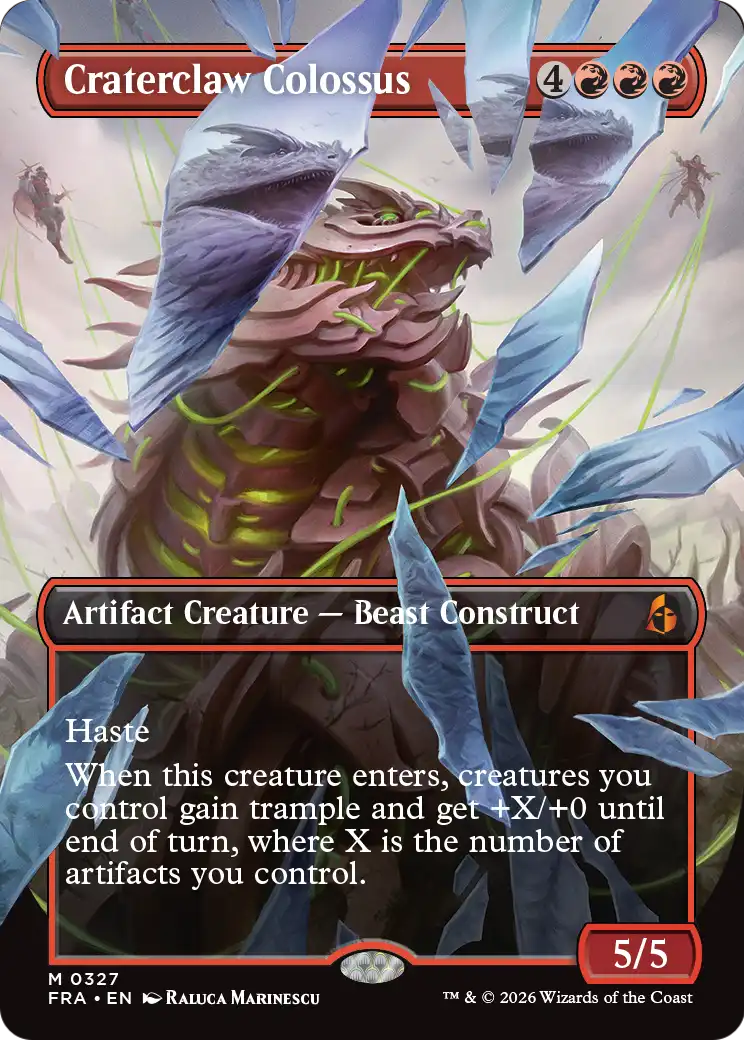 Craterclaw Colossus (Borderless) (0327) [Reality Fracture] | Lots Moore NSW