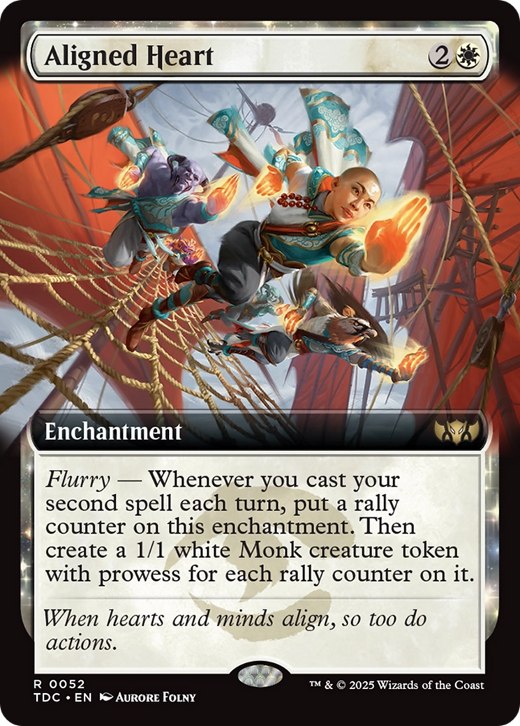 Aligned Heart (Extended Art) [Tarkir: Dragonstorm Commander] | Lots Moore NSW