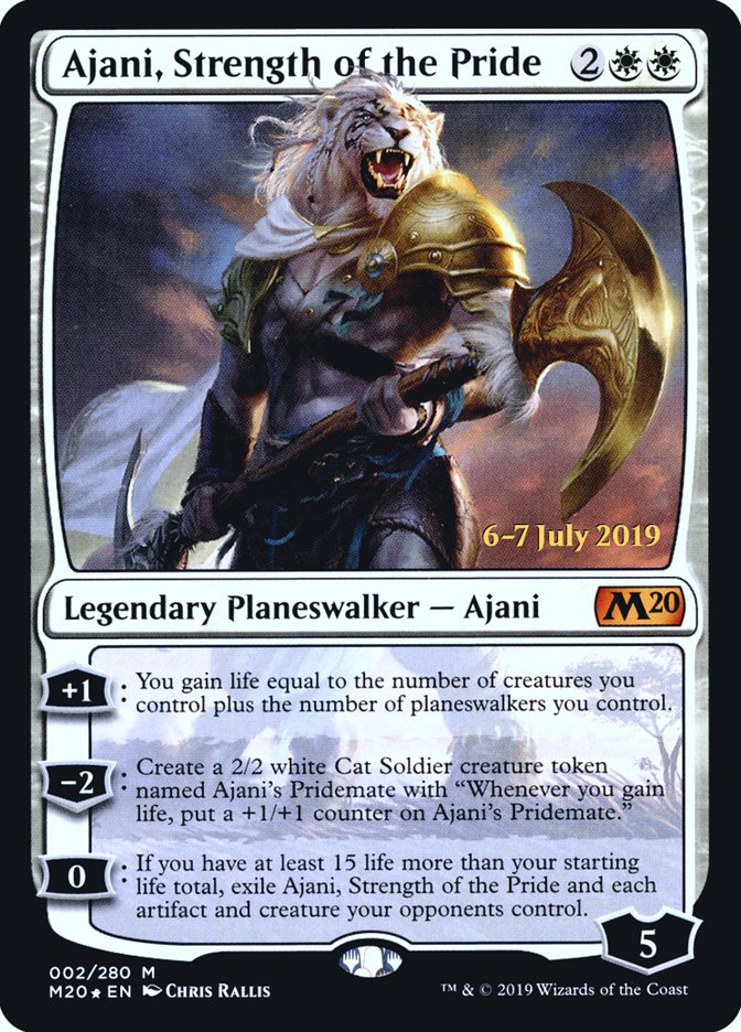 Ajani, Strength of the Pride [Core Set 2020 Prerelease Promos] | Lots Moore NSW