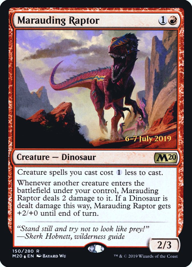 Marauding Raptor [Core Set 2020 Prerelease Promos] | Lots Moore NSW