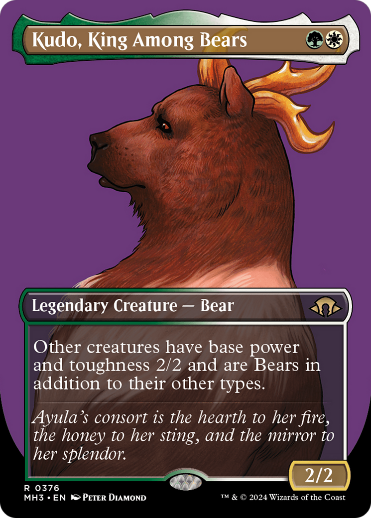 Kudo, King Among Bears (Borderless) [Modern Horizons 3] | Lots Moore NSW