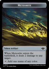 Mercenary // Meteorite Double-Sided Token [Outlaws of Thunder Junction Tokens] | Lots Moore NSW