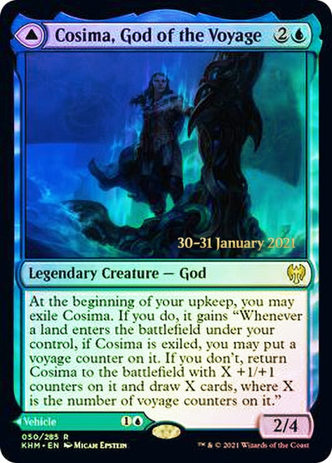 Cosima, God of the Voyage // The Omenkeel [Kaldheim Prerelease Promos] | Lots Moore NSW