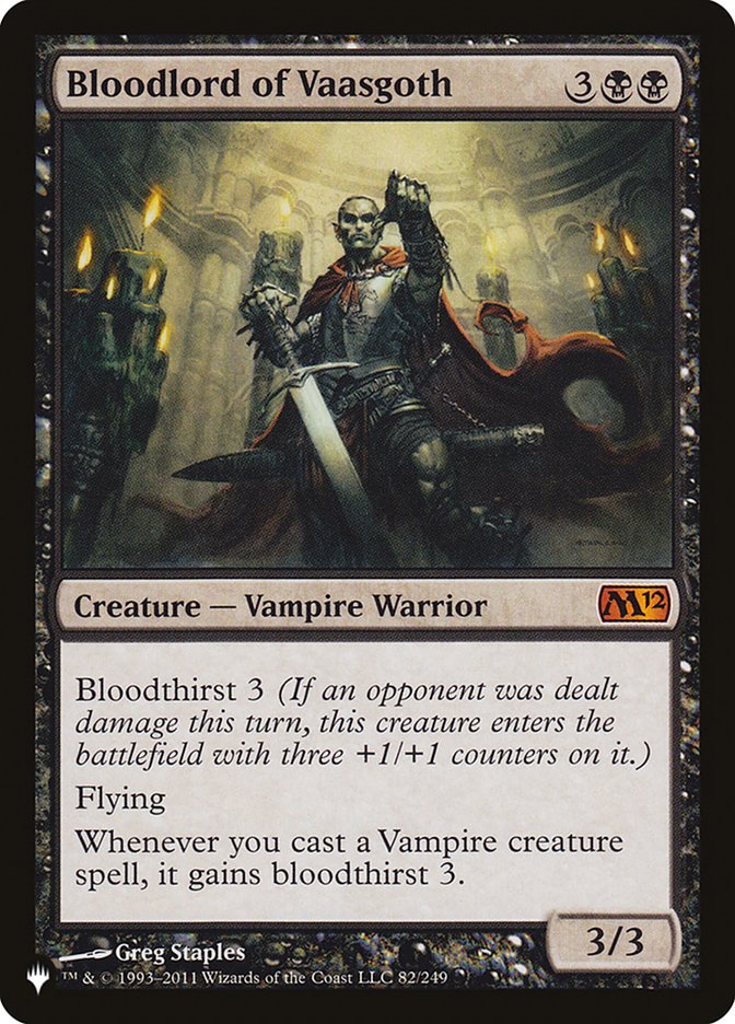 Bloodlord of Vaasgoth [The List] | Lots Moore NSW