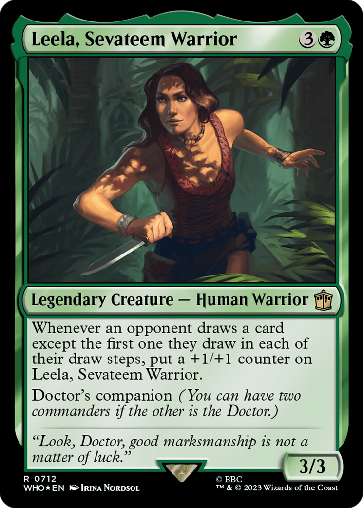 Leela, Sevateem Warrior (Surge Foil) [Doctor Who] | Lots Moore NSW