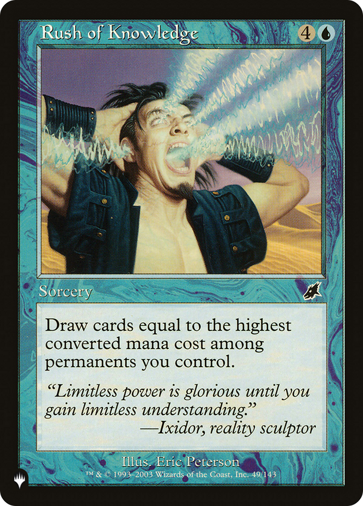 Rush of Knowledge [The List] | Lots Moore NSW