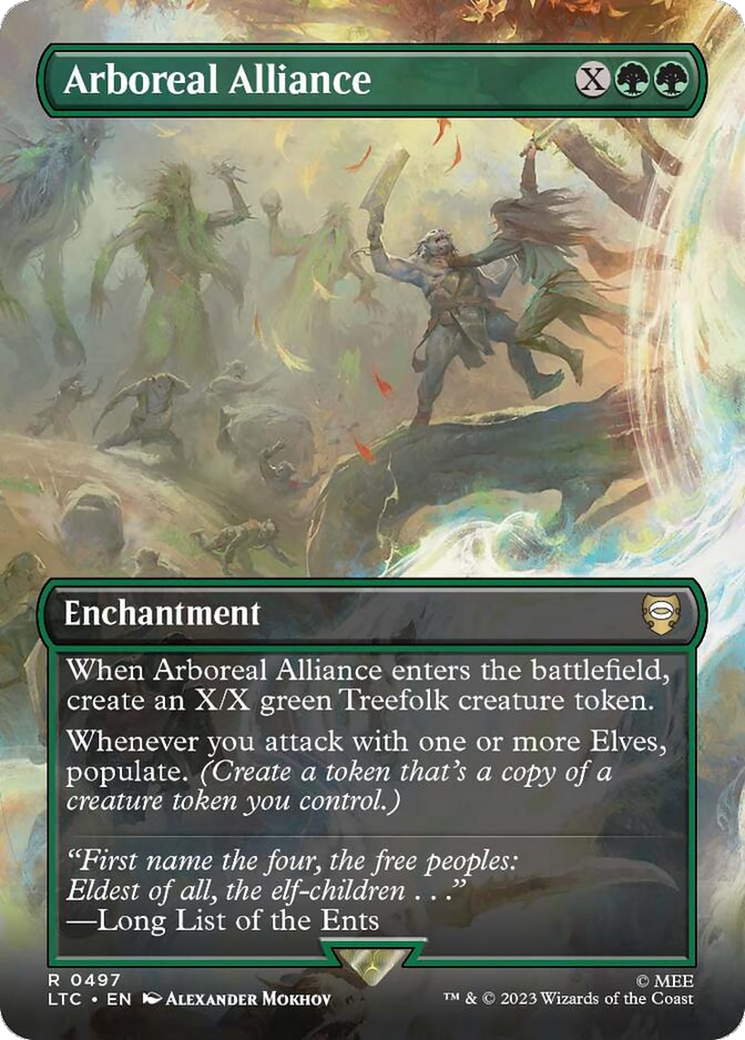 Arboreal Alliance (Borderless) [The Lord of the Rings: Tales of Middle-Earth Commander] | Lots Moore NSW