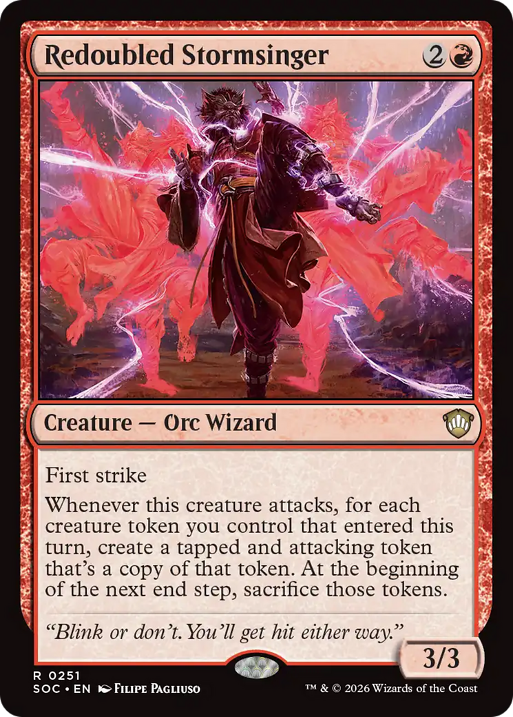 Redoubled Stormsinger [Secrets of Strixhaven Commander] | Lots Moore NSW