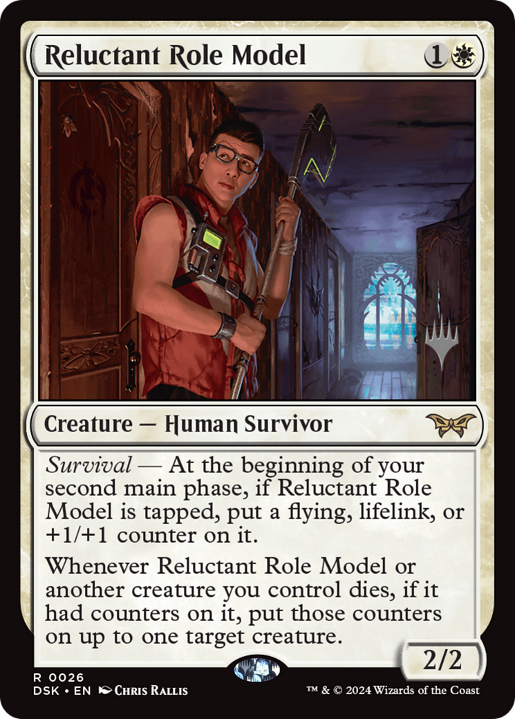 Reluctant Role Model (Promo Pack) [Duskmourn: House of Horror Promos] | Lots Moore NSW