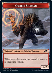 Samurai // Goblin Shaman Double-Sided Token [Kamigawa: Neon Dynasty Tokens] | Lots Moore NSW