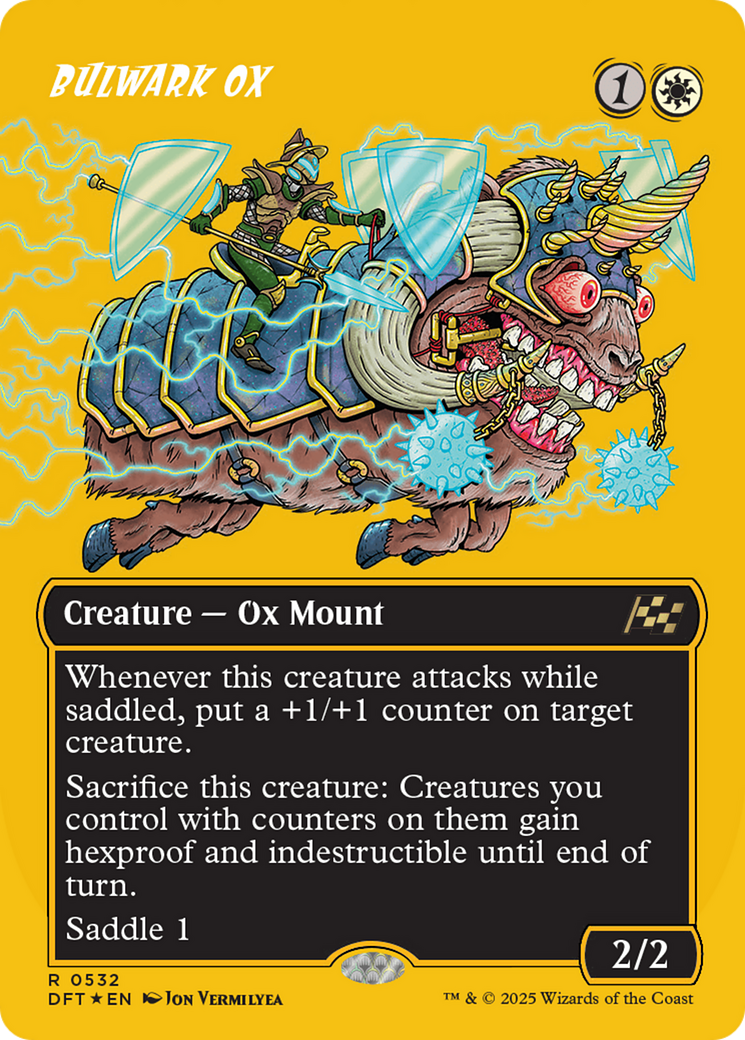 Bulwark Ox (Borderless) (First-Place Foil) [Aetherdrift] | Lots Moore NSW