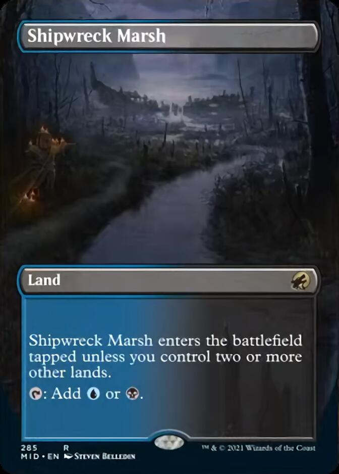 Shipwreck Marsh (Borderless Alternate Art) [Innistrad: Midnight Hunt] | Lots Moore NSW