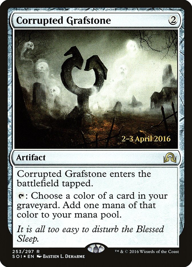 Corrupted Grafstone [Shadows over Innistrad Prerelease Promos] | Lots Moore NSW