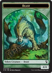 Beast (013) // Plant Double-Sided Token [Commander 2018 Tokens] | Lots Moore NSW