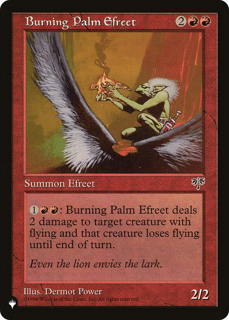 Burning Palm Efreet [The List Reprints] | Lots Moore NSW