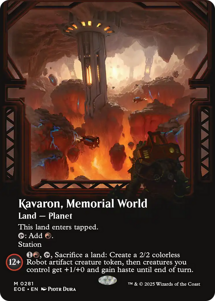 Kavaron, Memorial world (Borderless) [Edge of Eternities] | Lots Moore NSW