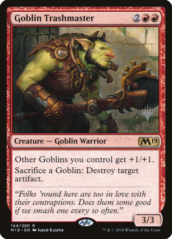 Goblin Trashmaster (Promo Pack) [Core Set 2019 Promos] | Lots Moore NSW