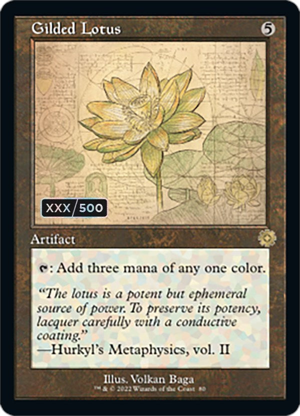 Gilded Lotus (Retro Schematic) (Serialized) [The Brothers' War Retro Artifacts] | Lots Moore NSW