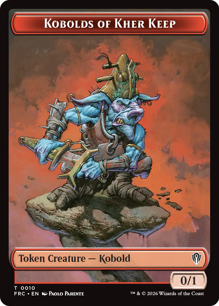 Kobolds of Kher Keep // Map Double-Sided Token [Reality Fracture Commander Tokens] | Lots Moore NSW