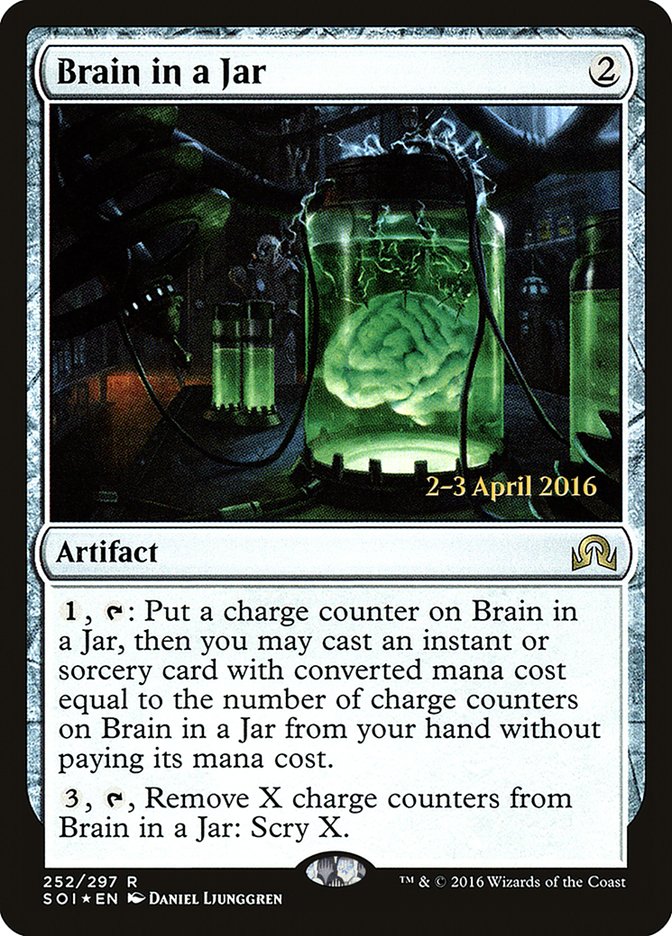 Brain in a Jar [Shadows over Innistrad Prerelease Promos] | Lots Moore NSW