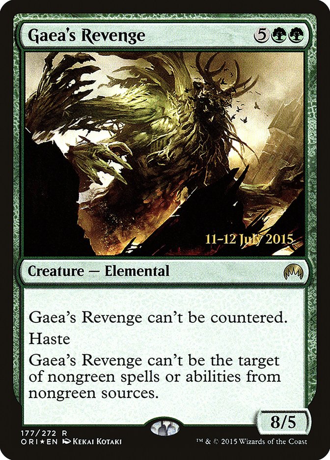 Gaea's Revenge [Magic Origins Prerelease Promos] | Lots Moore NSW