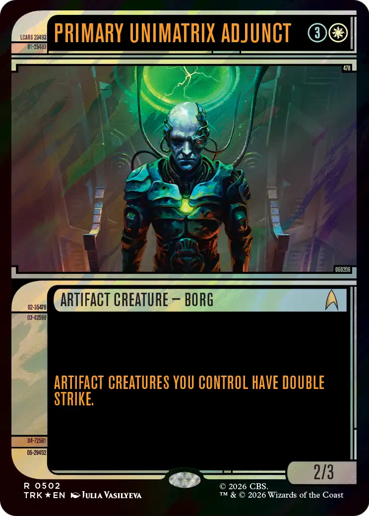 Primary Unimatrix Adjunct (Showcase) (Surge Foil) [Star Trek] | Lots Moore NSW