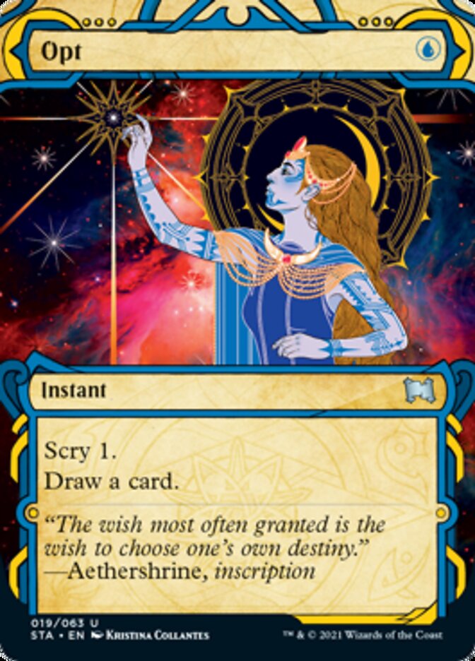 Opt (Foil Etched) [Strixhaven: School of Mages Mystical Archive] | Lots Moore NSW