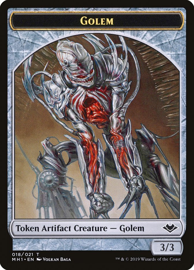 Goblin (010) // Golem (018) Double-Sided Token [Modern Horizons Tokens] | Lots Moore NSW