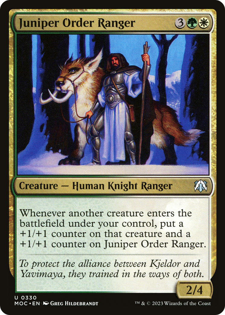 Juniper Order Ranger [March of the Machine Commander] | Lots Moore NSW