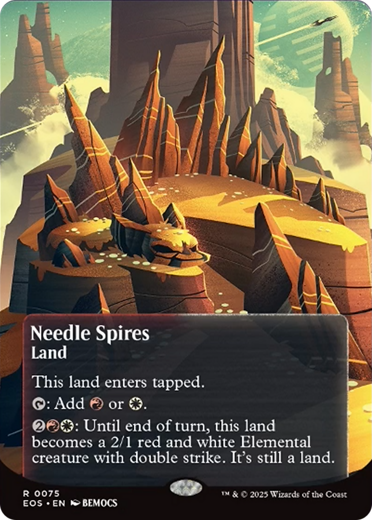 Needle Spires (0075) (Borderless) [Edge of Eternities: Stellar Sights] | Lots Moore NSW