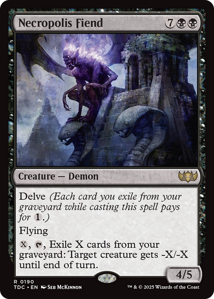 Necropolis Fiend [Tarkir: Dragonstorm Commander] | Lots Moore NSW