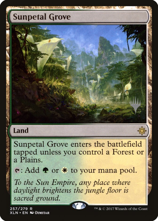 Sunpetal Grove (Promo Pack) [Ixalan Promos] | Lots Moore NSW