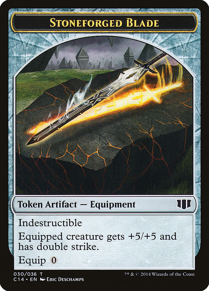 Stoneforged Blade // Germ Double-Sided Token [Commander 2014 Tokens] | Lots Moore NSW