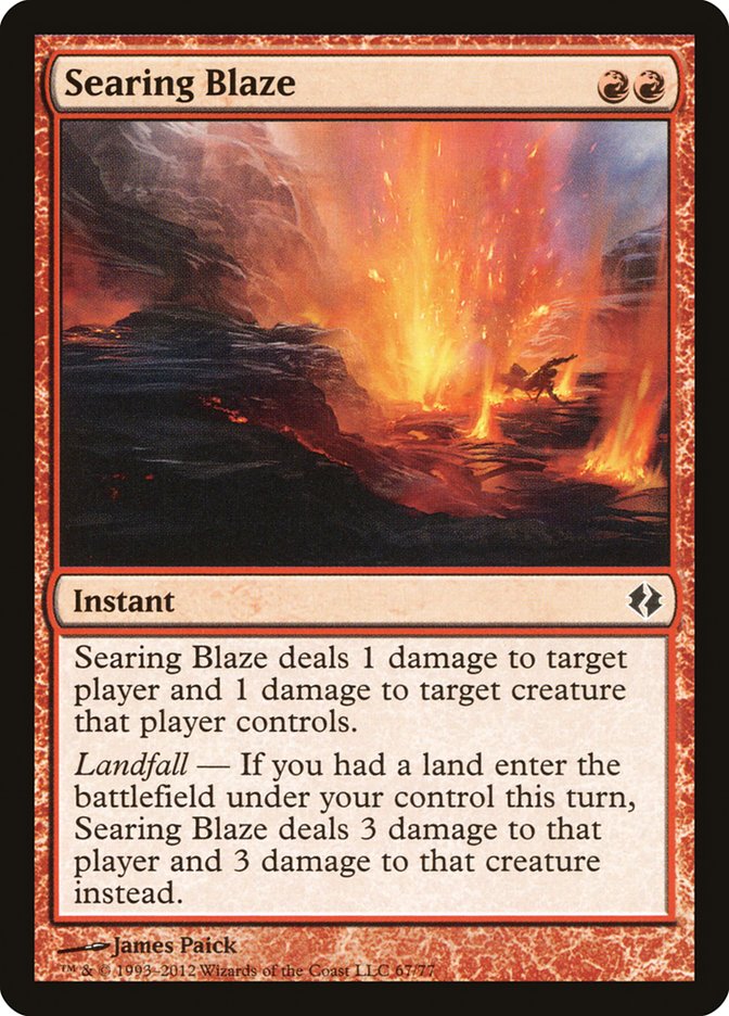 Searing Blaze [Duel Decks: Venser vs. Koth] | Lots Moore NSW