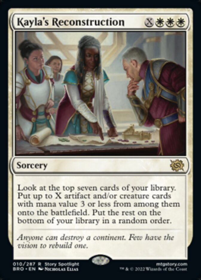 Kayla's Reconstruction (Promo Pack) [The Brothers' War Promos] | Lots Moore NSW
