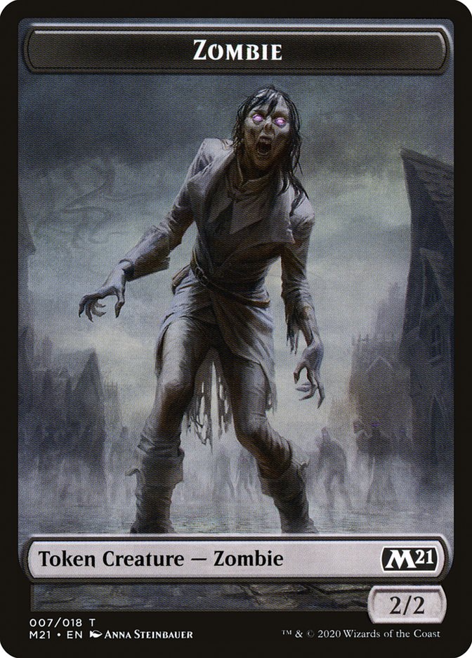 Zombie Token [Core Set 2021 Tokens] | Lots Moore NSW