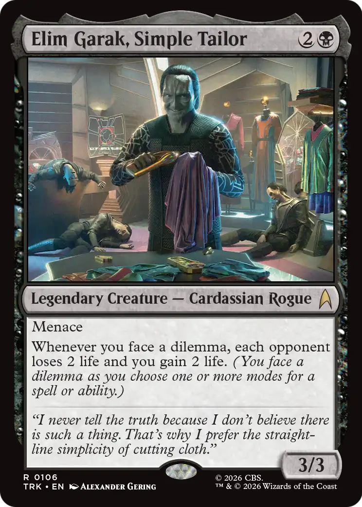 Elim Garak, Simple Tailor [Star Trek] | Lots Moore NSW