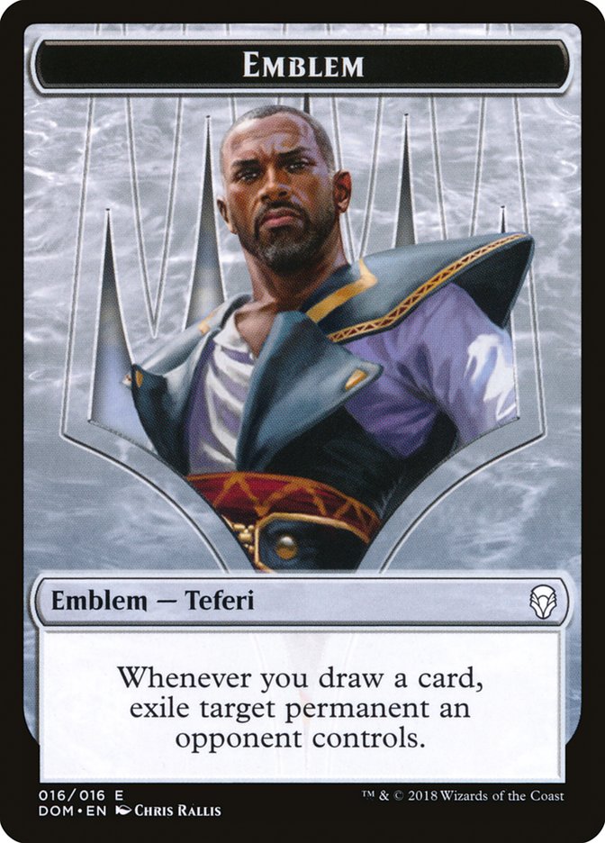 Teferi, Hero of Dominaria Emblem [Dominaria Tokens] | Lots Moore NSW