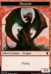 Dragon (006) // Gold Double-Sided Token [Commander 2017 Tokens] | Lots Moore NSW