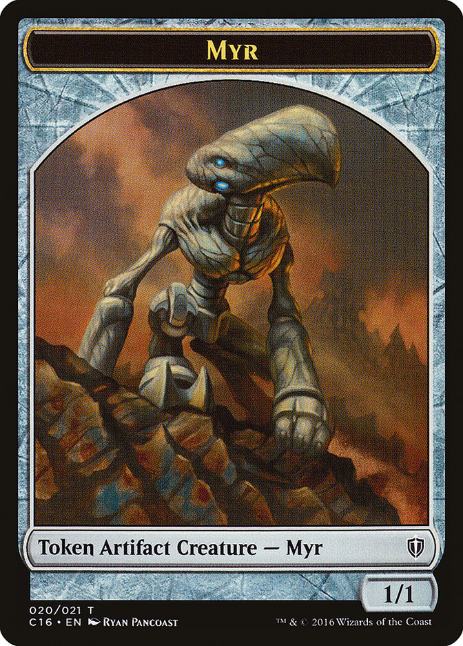 Myr // Bird (002) Double-Sided Token [Commander 2016 Tokens] | Lots Moore NSW