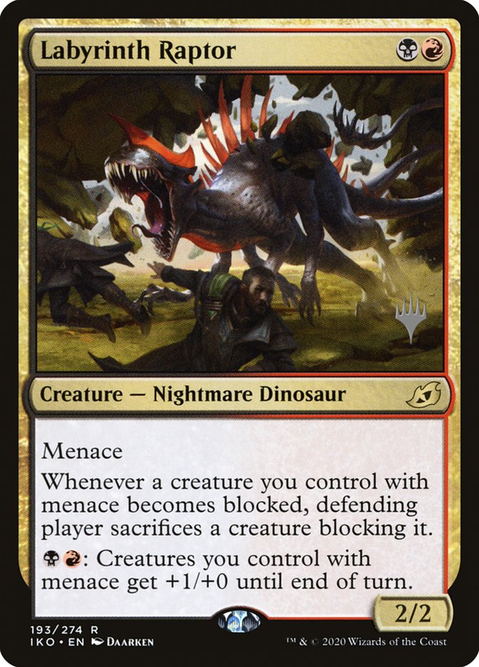 Labyrinth Raptor (Promo Pack) [Ikoria: Lair of Behemoths Promos] | Lots Moore NSW