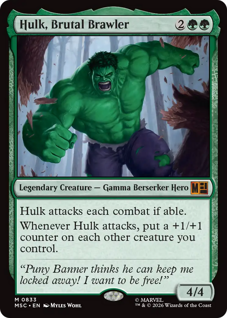 Hulk, Brutal Brawler [Marvel Super Heroes Commander] | Lots Moore NSW