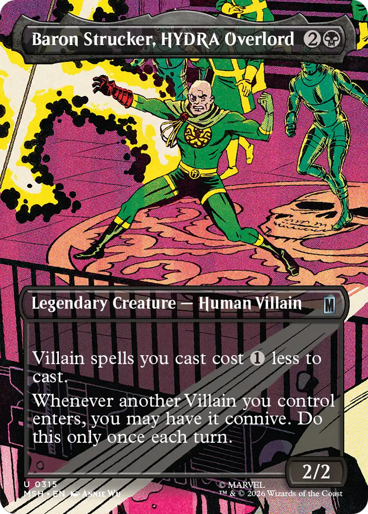 Baron Strucker, HYDRA Overlord (Borderless) (0315) [Marvel Super Heroes] | Lots Moore NSW