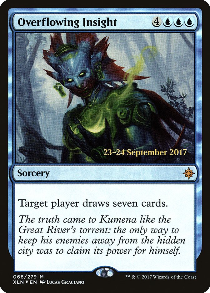 Overflowing Insight [Ixalan Prerelease Promos] | Lots Moore NSW