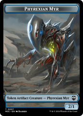 Phyrexian Myr // Servo Double-Sided Token [Modern Horizons 3 Commander Tokens] | Lots Moore NSW